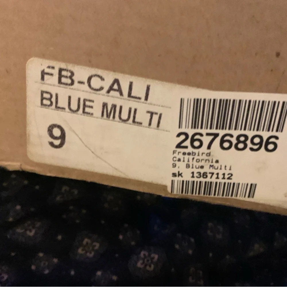 Freebird Blue Multi Ankle Boots - Picture 4 of 5